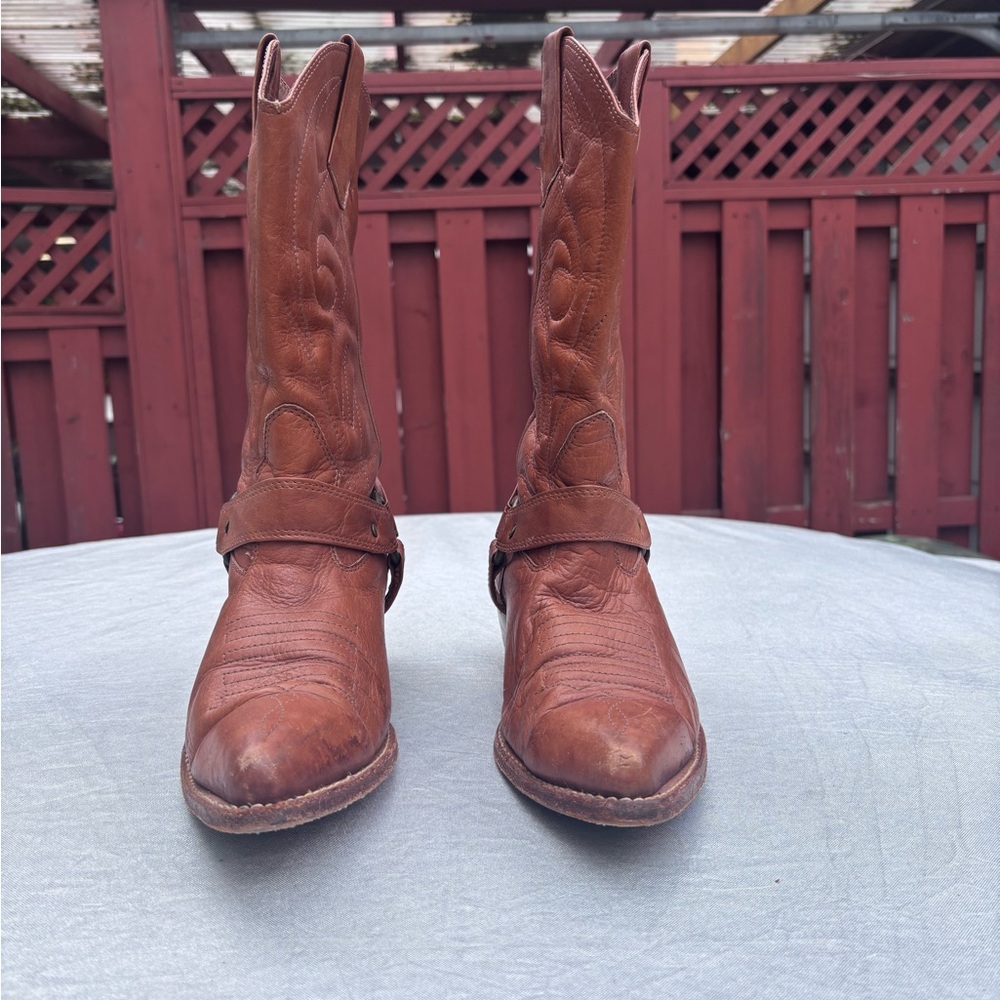 Brown Leather Cowboy Boots Women’s size 11.5